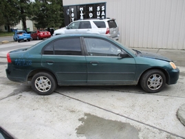 2001 HONDA CIVIC DX GREEN 4DR 1.7L MT A17528